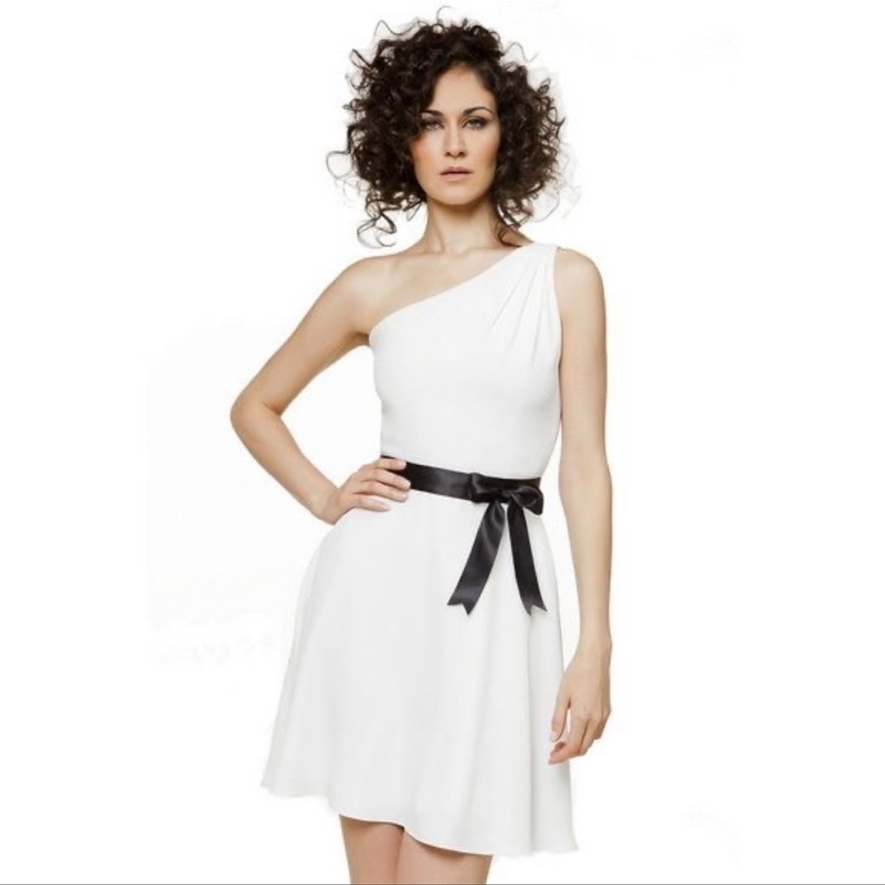 JAY GODFREY One Shoulder Mini Dress